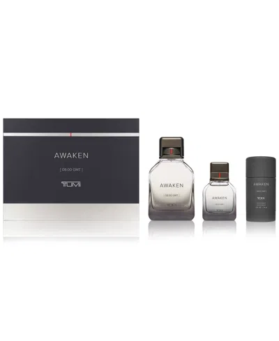 Tumi Men's 3-pc. Awaken [08:00 Gmt] Eau De Parfum Gift Set In No Color