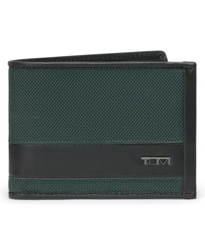Tumi Men's Alpha Double Bifold Wallet In Deep Pine