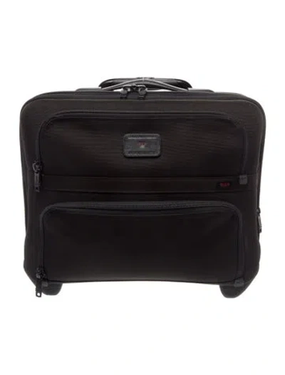 Pre-owned Tumi Men's Compact Canvas Business Carry-on In Black