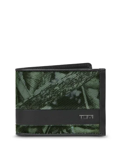 Tumi Men's Forest Camo Double Billfold Wallet In White