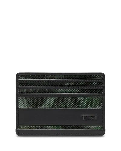 Tumi Men's Forest Camo Six Credit Card Slim Card Case In Pink