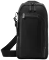 Tumi Harrison Gregory Leather Sling Bag In Black