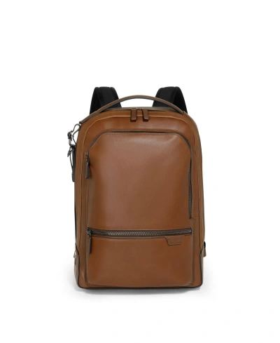 Tumi Men's Harrison Bradner Leather Backpack In Cognac