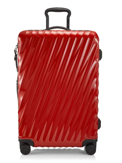 Tumi Men's International 21-inch Expandable Spinner Suitcase In Blaze Red