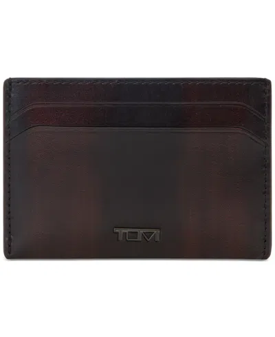 Tumi Men's Slim Logo Card Case In Brown