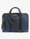 Tumi Aviano Slim Woven Briefcase In Navy