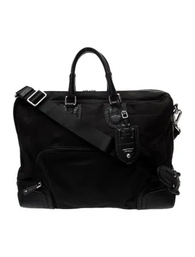 Pre-owned Tumi Mesh Messenger Bag In Black