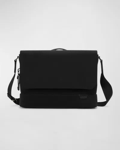 Tumi Midland Flap Nylon Messenger Bag In Black