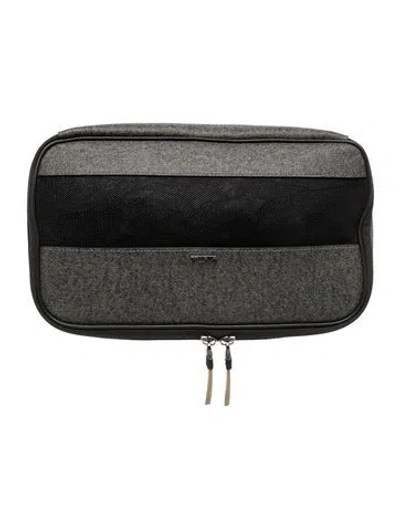 Pre-owned Tumi Minaudière In Gray