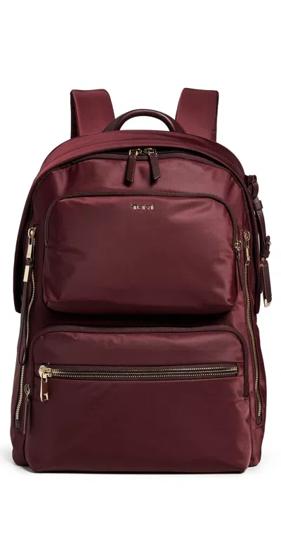 Tumi Montana Backpack Wine In Burgundy