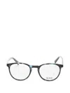 Tumi Mottled-effect Round-frame Glasses In Multi