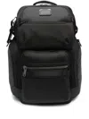 Tumi Multiple Pockets Canvas Backpack In Black