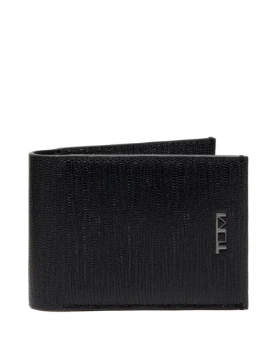 Tumi Nassau Bifold Card Case In Black Embossed