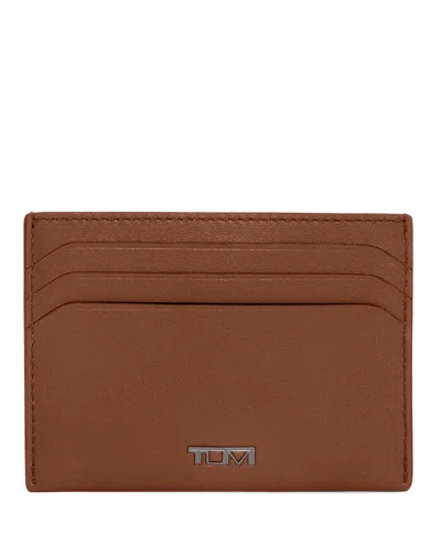 Tumi Nassau Slg 6 Credit Card Slim Card Case In Cognac