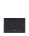 Tumi Nassau Slg Slim Leather Embossed Card Case In Black Embossed
