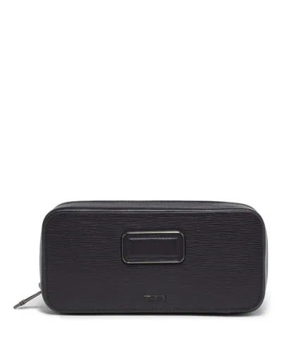 Tumi Nassau Slg Travel Watch Case In Black Embossed