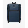 Tumi Alpha 3 Extended Trip Checked Luggage 4-wheel Expandable Suitcase 78.5cm Navy In Blue