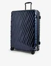 Tumi Navy Extended Trip Expandable Four-wheeled Suitcase In Navy