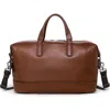Tumi Nelson Leather Duffle Bag In Cognac