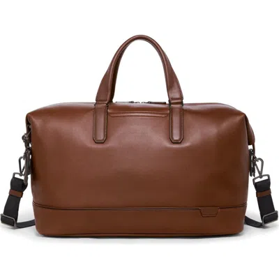 Tumi Nelson Leather Duffle Bag In Cognac