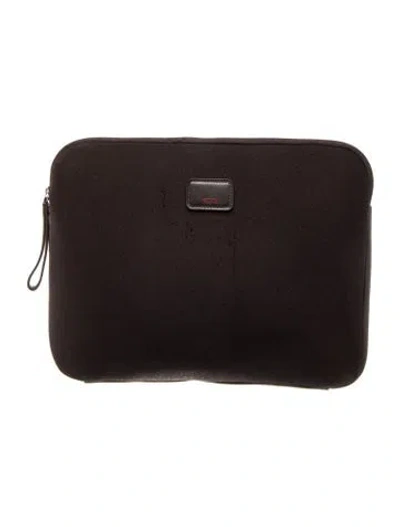 Pre-owned Tumi Neoprene Portfolio In Black