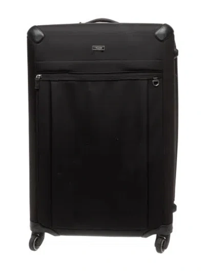 Pre-owned Tumi Nylon 4-wheel Suitcase In Black