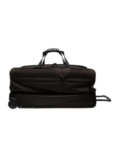 Pre-owned Tumi Nylon Alpha Two-wheeled Suitcase In Brown