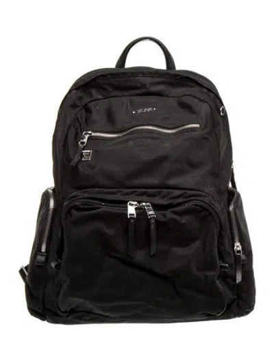 Pre-owned Tumi Nylon Backpack In Black