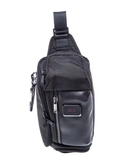 Pre-owned Tumi Nylon Backpack In Black