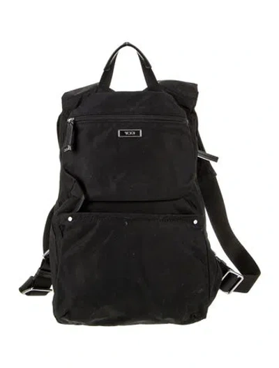Pre-owned Tumi Nylon Backpack In Black