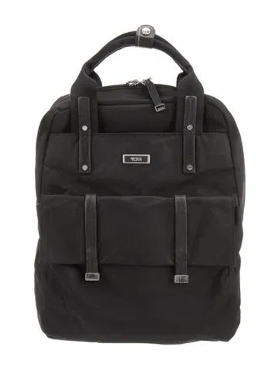 Pre-owned Tumi Nylon Backpack In Black