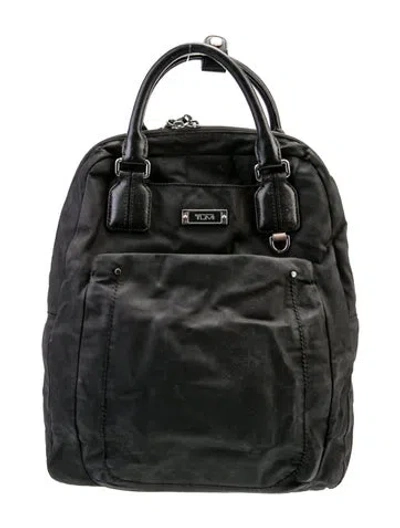 Pre-owned Tumi Nylon Backpack In Black