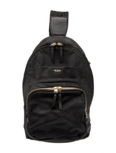 Pre-owned Tumi Nylon Backpack In Black
