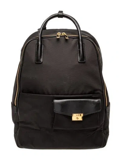Pre-owned Tumi Nylon Backpack In Black
