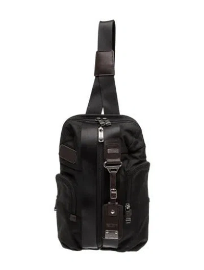 Pre-owned Tumi Nylon Backpack In Black