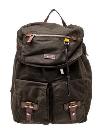 Pre-owned Tumi Nylon Backpack In Black