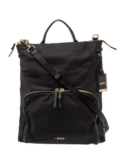 Pre-owned Tumi Nylon Backpack In Black