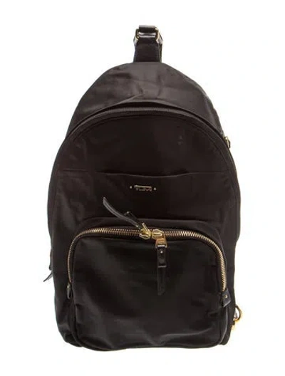 Pre-owned Tumi Nylon Backpack In Black