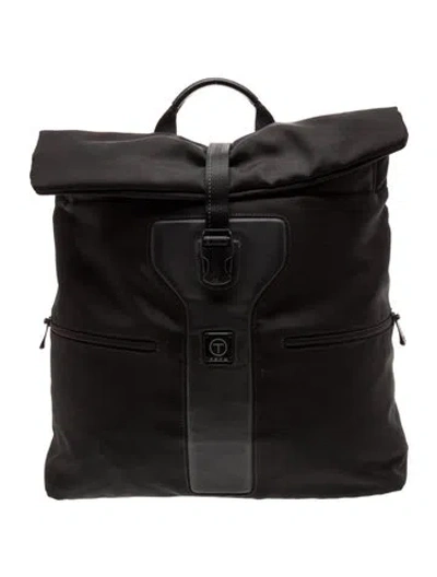 Pre-owned Tumi Nylon Backpack In Black