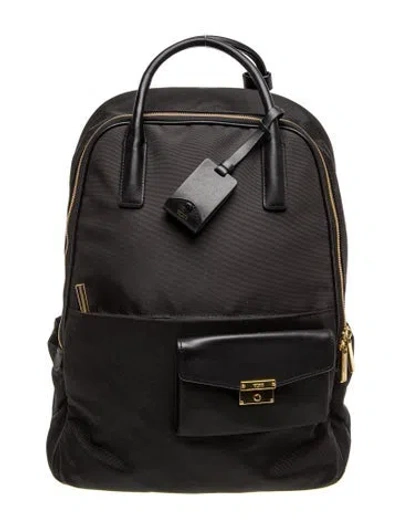 Pre-owned Tumi Nylon Backpack In Black