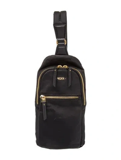Pre-owned Tumi Nylon Backpack In Black