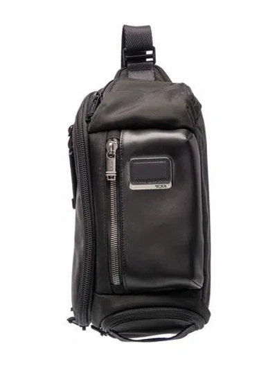 Pre-owned Tumi Nylon Backpack In Black