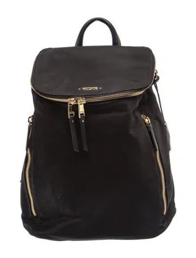 Pre-owned Tumi Nylon Backpack In Black