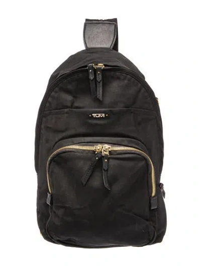 Pre-owned Tumi Nylon Backpack In Black