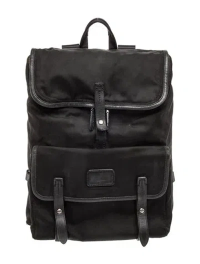 Pre-owned Tumi Nylon Backpack In Black