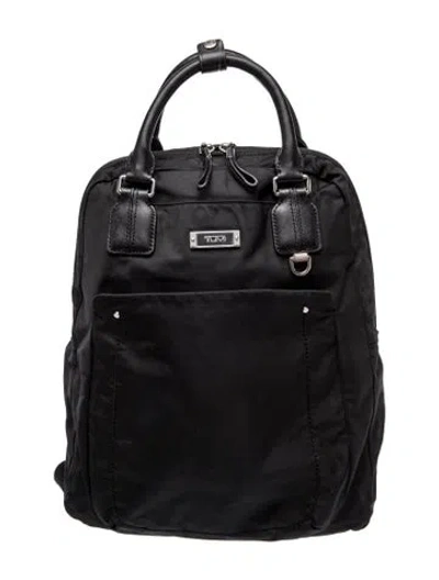 Pre-owned Tumi Nylon Backpack In Black