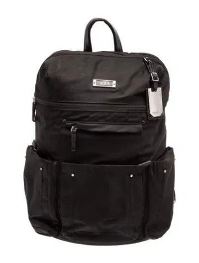 Pre-owned Tumi Nylon Backpack In Black