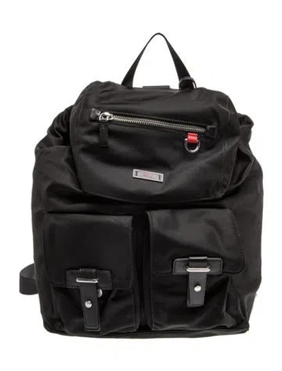 Pre-owned Tumi Nylon Backpack In Black