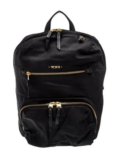Pre-owned Tumi Nylon Backpack In Black