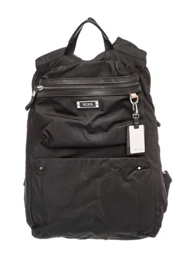 Pre-owned Tumi Nylon Backpack In Black